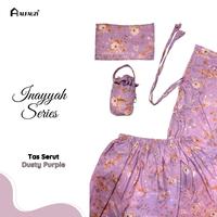 Gambar ALFAUZI - Mukena Mini Parasut Premium Korea 2in1 Daily Lasercut Travel Motif Inayyah Series - DUSTY PUTPLE dari ALFAUZI COLLECTION Kota Administrasi Jakarta Barat 2 Tokopedia