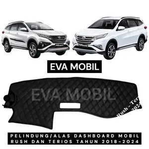 Best Seller Alas/ Lapisan Dashboard Mobil Untuk Rush Dan Terios Tahun ( 2018-2024 ) Lapisan Pelindung Dashboard Mobil Bahan Kulit Sintetis