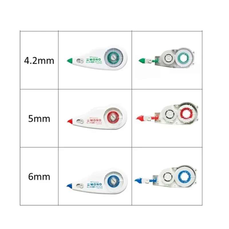 Tombow Correction Tape Refill Mono CR 4.2mm / 5mm / 6mm x 12m - Tipex Pita Kertas 2