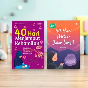 Paket 2 Buku 40 Hari Menjemput Kehamilan - 40 Hari Ikhtiar Jalur Langit Resep