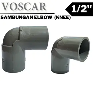 VOSCAR SAMBUNGAN PIPA KENI 1/2 VOSCAR ELBOW 1/2 VOSCAR KNEE 1/2 VALVE