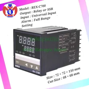 Temperature Control PIB REX-C700 Full Range Setting