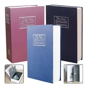 Brankas Kotak Mini Bentuk Buku Kamus Brangkas Dokumen Uang Perhiasan Rahasia Dictionary Book Safety Box