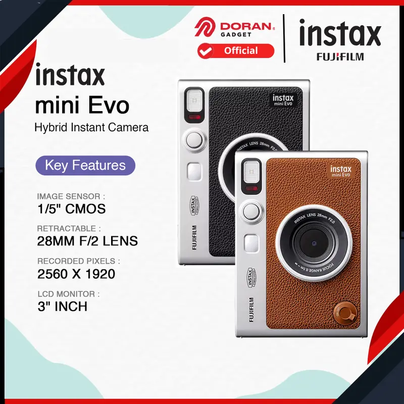 Fujifilm Instax Mini Evo Fuji Instant Camera Mini Evo Garansi Resmi 0