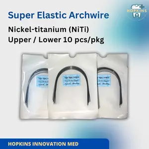 10 pcs Kawat / Wire Niti Super Elastic Upper / Lower Natural 10 pcs/pack Wire Orthodontic