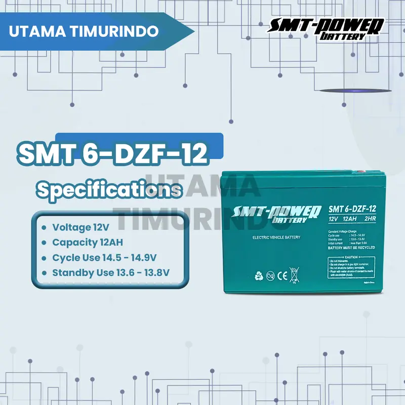 BATTERY / AKI KERING 12V 12AH 2HR SMT 6-DZF-12 1