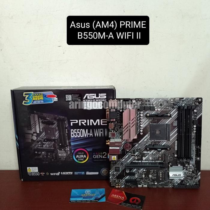 Gambar Motherboard Asus (AM4) PRIME B550M-A WIFI II dari Aringo Computer Samarinda Kota Samarinda Tokopedia