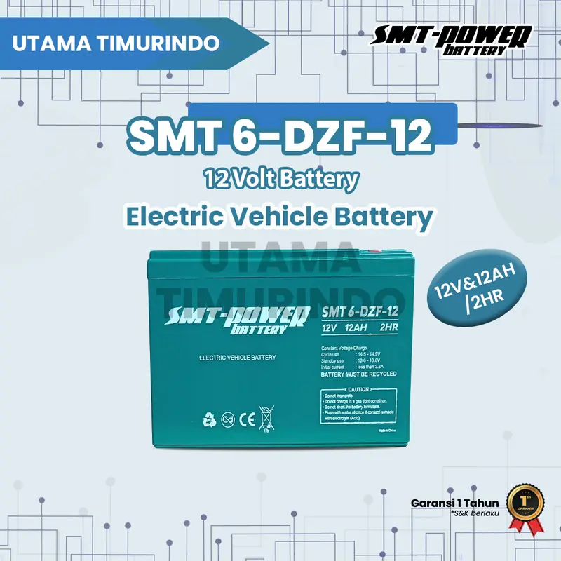BATTERY / AKI KERING 12V 12AH 2HR SMT 6-DZF-12 0