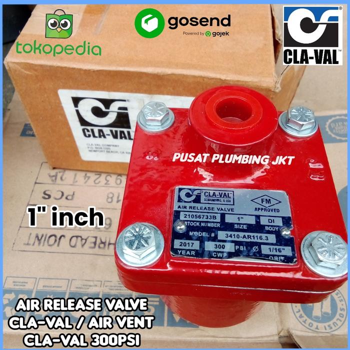 Jual AIR RELEASE VALVE CLA-VAL WP 300PSI/AIR VENT CLA-VAL 1