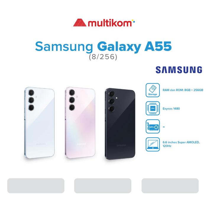 Gambar SAMSUNG GALAXY A55 5G 8 256GB Garansi resmi dari MULTIKOM ID Kota Palembang Tokopedia