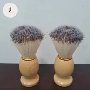 Kuas Jenggot & Cukur Rambut dengan Bulu Lembut Tebal Tinggi 11cm Diameter 3.5cm Panjang Bulu 5.5cm