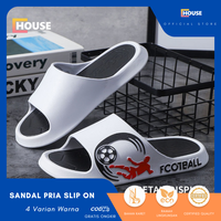 Gambar [COD] Sandal Pria Slip On/ SandalSlop/ Sandal Pria Murah/ Sendal Cowok Selop/ Sandal Rumah dan Sandal Luar Empuk - Putih, 44-45 dari U-HOUSE Kab. Tangerang 1 Tokopedia
