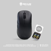 Gambar Rexus Daxa Air V DX-V9 Mouse Gaming Wireless 3 connection, Ultralight Swappable Switch, Bluetooth Wireless Mouse for Gamer Black Gold - Hitam dari Click & Go Tokopedia Kota Bandung 1 Tokopedia