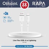 Gambar RAPAtech DC1201 / DC1202 / DC1205 - LINE FLEX - Type C / Lightning / Micro Data Cable 3A Fast Charging - DC1201 Type-C dari RAPAtech Jakarta Kota Administrasi Jakarta Barat 2 Tokopedia