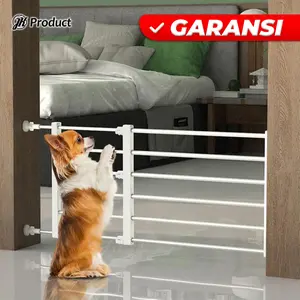 Pagar Pintu Penghalang Pengaman Bayi Peliharaan Kucing Anjing Portable