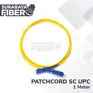 Patchcord SC SC UPC Indoor 1 Meter Simplex Single Mode - Kabel Patchcord Fiberoptik 2mm / 3mm - Redaman Stabil