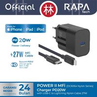 Gambar RAPAtech DC6064 - POWER II - PD20W Charger +MFi USB-C to Lightning 27W - Putih dari RAPAtech Jakarta Kota Administrasi Jakarta Barat 1 Tokopedia