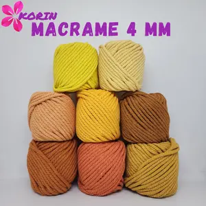 [PART 1] Tali Katun Makrame Warna 4mm 100gr / Macrame Cotton Rope Colors / Benang Macrame