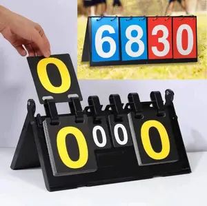 36CM Papan Skor Portable Papan Skor Score Board 4 digit Permainan Untuk Futsal Volly Badminton sepak bola bulu tangkis
