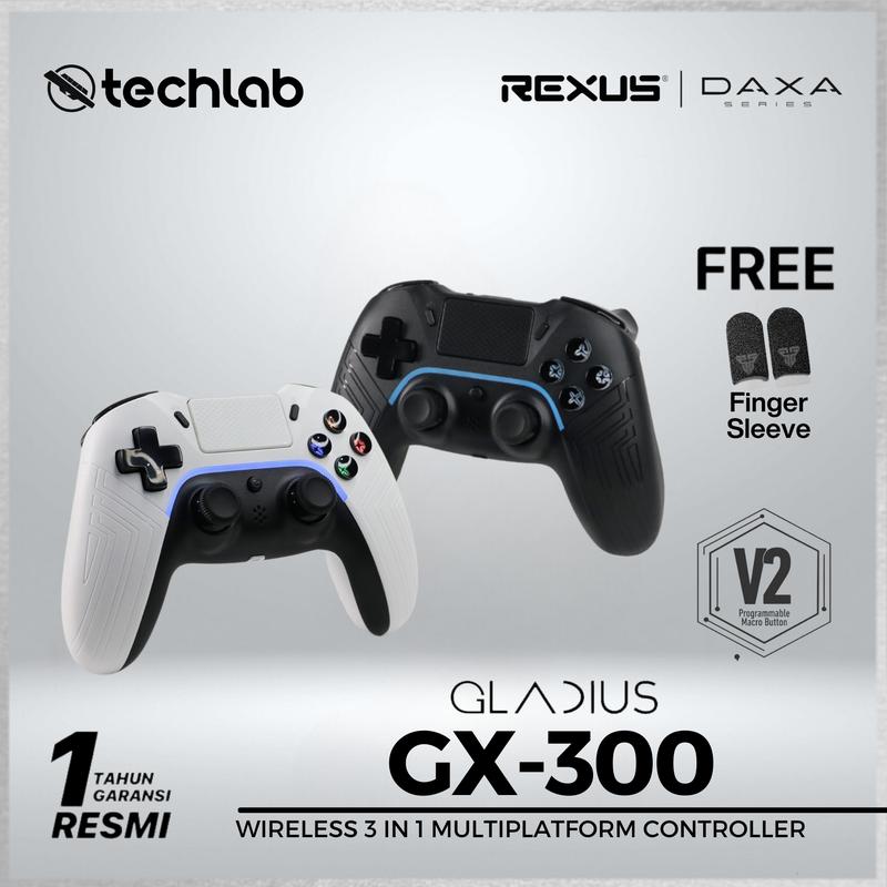 Rexus GX300 GX-300 Gamepad Joystick Bluetooth Wireless Controller  Shop Tokopedia