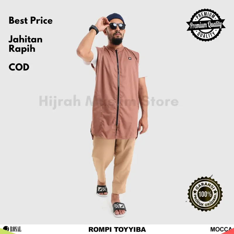 Rompi Sholat Toyyiba - Rosal Pria Muslim Premium Original Merek Rosal