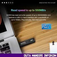 Gambar ADATA SC610 External SSD 500GB 1TB 2TB - USB 3.2 Gen2 Type-A High Speed up to 550MB/s - 500GB  dari Duta Mandiri Infokom Kota Administrasi Jakarta Pusat 4 Tokopedia