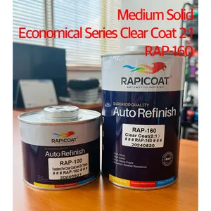 Clear Coat Varnish Rapicoat PU 2K RAP-160 Economical Clear 2:1 (isi Paket 1.5 Ltr set) Garansi 100% Originil Polyurethane