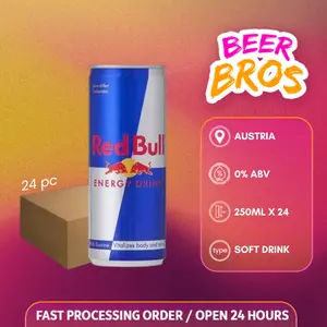 Red Bull Energy Drink 250ml [ Dus isi 24 Kaleng ]