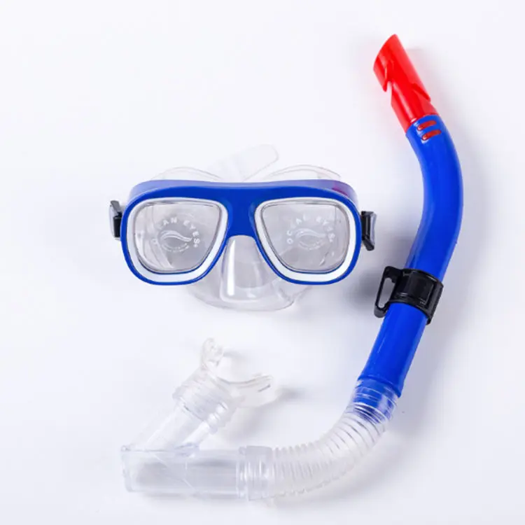 Snorkel Kacamata Renang Goggles kaca mata Selam Snorkeling Diving Set Kids untuk Anak Laki-Laki dan Perempuan Alat Snorkling PVC dengan Selang Bernapas dving mask set. 3