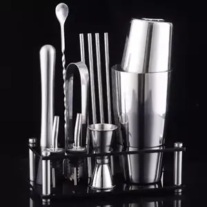 Barista Tools Set 12Pcs Bartender Set Profesional Lengkap Bahan 304 Stainless