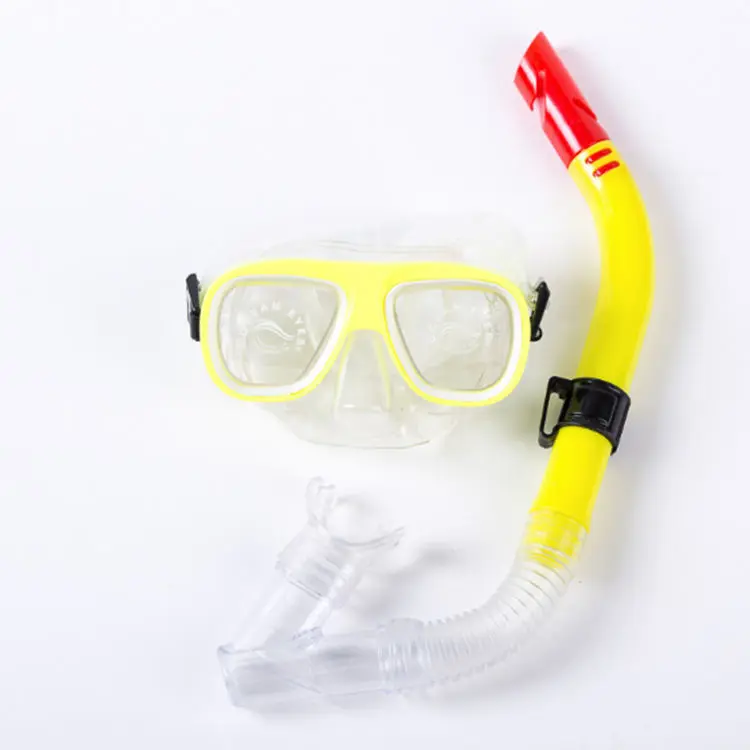 Snorkel Kacamata Renang Goggles kaca mata Selam Snorkeling Diving Set Kids untuk Anak Laki-Laki dan Perempuan Alat Snorkling PVC dengan Selang Bernapas dving mask set. 2