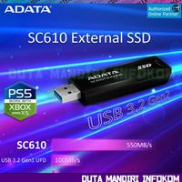 Gambar ADATA SC610 External SSD 500GB 1TB 2TB - USB 3.2 Gen2 Type-A High Speed up to 550MB/s - 500GB  dari Duta Mandiri Infokom Kota Administrasi Jakarta Pusat 1 Tokopedia