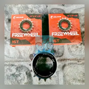 Freewheel Gir Belakang Sepeda 16T Celcius Chrome Anak BMX Fixie Onthel