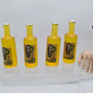 skala 1/6 dan 1/12 miniatur botol kuning adult Chinese drink bottle boneka figure Barbie estetik pajangan
