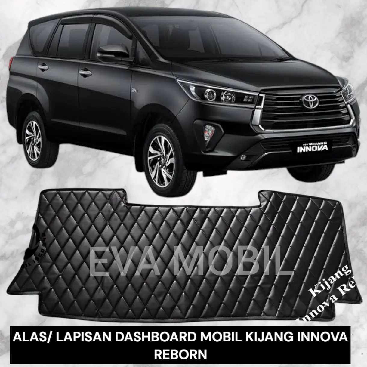 Alas/ Lapisan Dashboard Mobil Kijang Innova Reborn/ Lapisan Pelindung Dashboard Mobil Bahan Kulit Sintetis