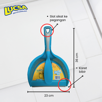 Gambar Sapu Pengki Mini Floor Broom set Serokan Serbaguna Dust pan Dustpan mobil Lucsa LR-745 dari TCHOME TOKOPEDIA Kota Administrasi Jakarta Utara 2 Tokopedia