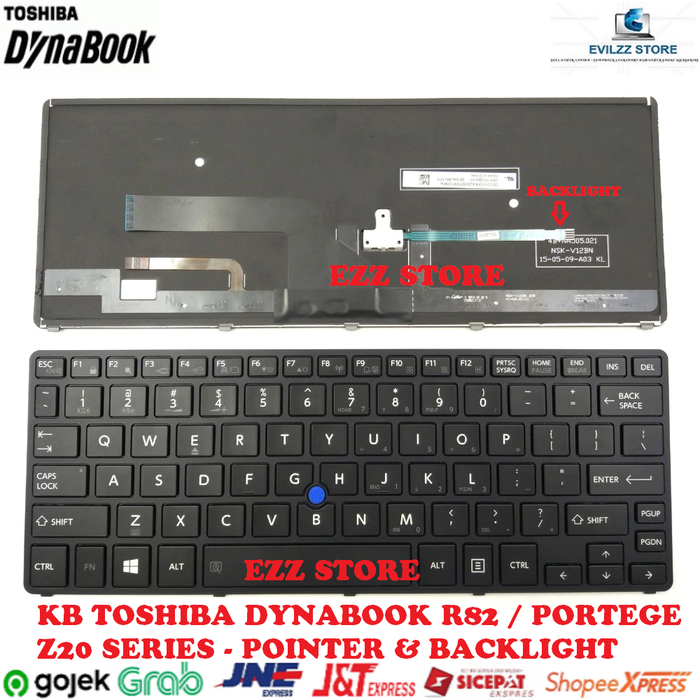 Jual KEYBOARD TOSHIBA DYNABOOK R82 R82/A R82/B R82/D R82/P R82/PG