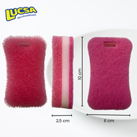 Gambar Sabut cuci piring Deluxe Spons Sponge 2 pc Normal Use Multifungsi Gosok LS-312 Lucsa - Deluxe Sponge dari warungtools Kota Administrasi Jakarta Utara 2 Tokopedia