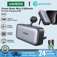 Gambar UGREEN Power Bank Mini Type C Plug In LED Display Fast Charging PD 20W Powerbank with Output Usb C With Stand Holder 5000mAh For iPhone 15 Series Samsung Galaxy S23 S24 dari GADVENTIA Kota Administrasi Jakarta Barat 1 Tokopedia