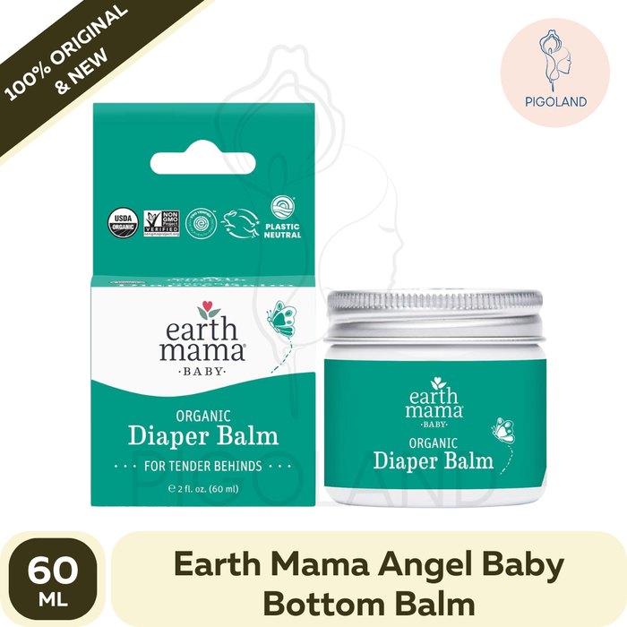 Jual Earth Mama Angel Baby Bottom Balm Organic Diaper Balm 2 fl oz 60 ...