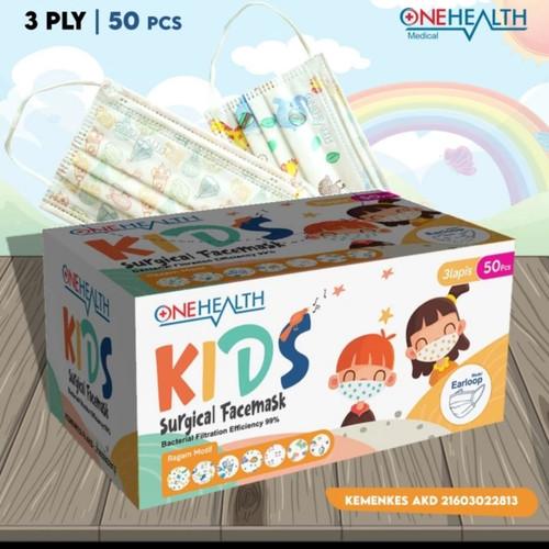 One Health Kids Surgical Masker Anak isi 50