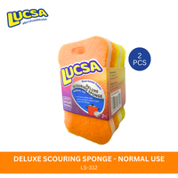 Gambar Sabut cuci piring Deluxe Spons Sponge 2 pc Normal Use Multifungsi Gosok LS-312 Lucsa - Deluxe Sponge dari warungtools Kota Administrasi Jakarta Utara 5 Tokopedia
