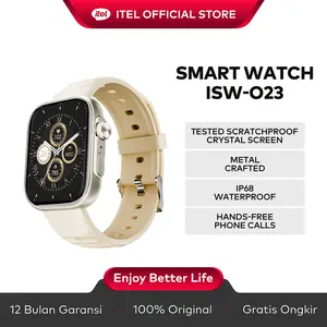 Official itel Smart Watch ISW-O23 3 Active | Tahan Air ip68 100 Mode Olahraga SpO2 Telepon Bluetooth