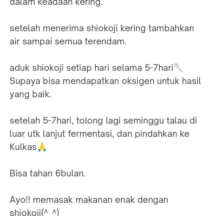 Organic Shiokoji / ikushima store / Perasa Alami untuk Masakan Sehat / Rahasia Rasa Umami / Pembuat Makanan Lebih Nikmat / Kualitas Jepang, Bahan Baku Bali 2
