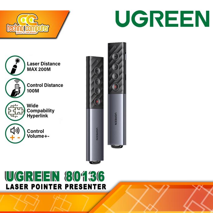 Gambar Laser Pointer Presenter UGREEN 80136 Red Light dari Techno Computer Bali Kota Denpasar Tokopedia