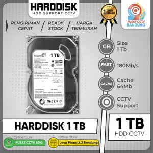 Hard Disk Support CCTV 1 TB Seagate HDD Eksternal Penyimpanan Video Garansi 1 Tahun