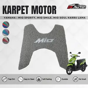 DX Coil Karpet Mie Motor Yamaha MIO SPORTY, MIO SMILE, MIO SOUL KARBU / Karpet Pijakan Kaki Motor Honda Yamaha MIO SPORTY, MIO SMILE, MIO SOUL KARBU - Foam Backing