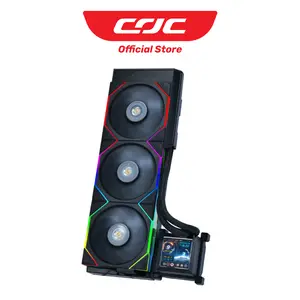 LIAN LI Hydroshift LCD AIO 360TL BLACK with 2.88” IPS LCD Screen