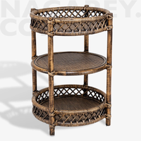 Gambar Tsaro Rack 3 Tier Rattan Rak Samping Rotan Brown dari NAGAREY Kota Administrasi Jakarta Barat 1 Tokopedia