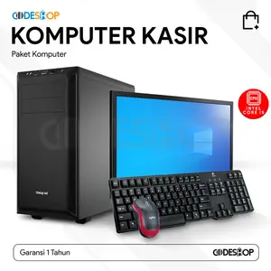 Paket Komputer Fullset Kasir Minimarket Sekolah Kantor Core i5 RAM 8GB SSD 256GB Rakitan PC